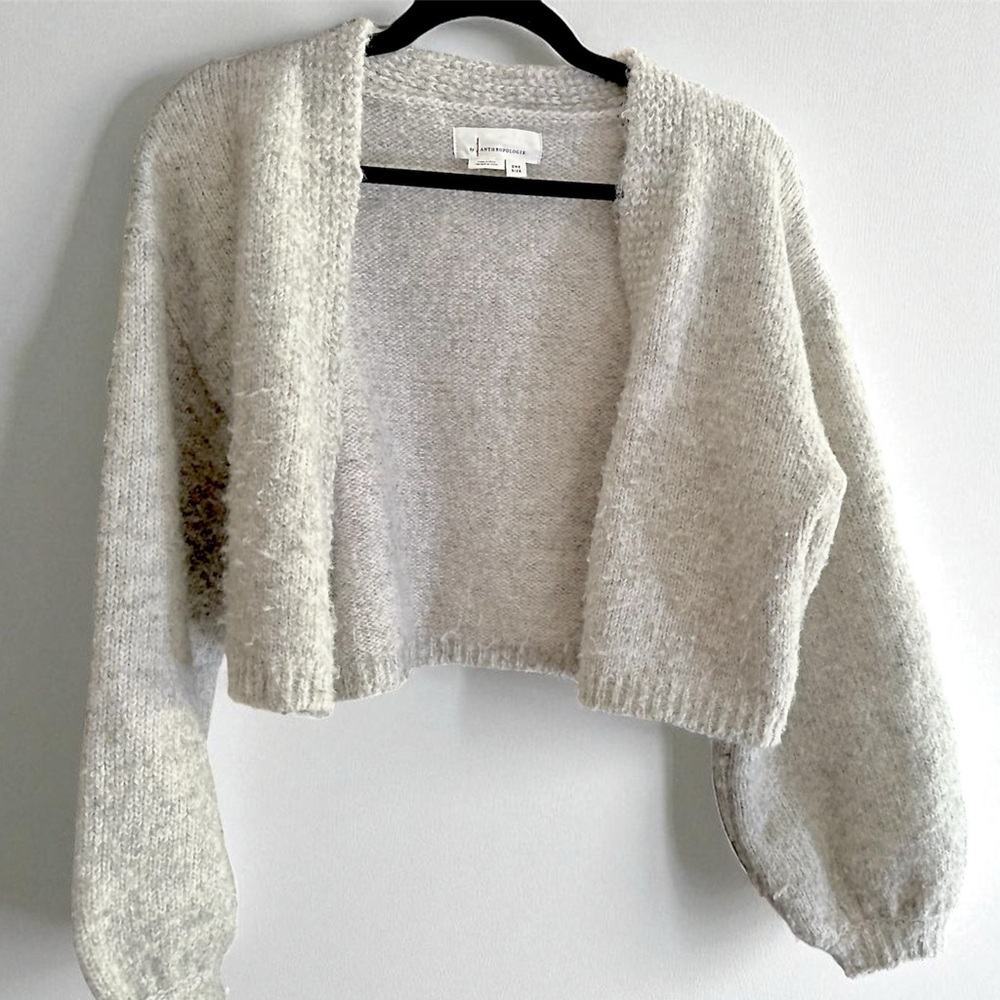 Anthropologie Cream Women's Sweater Shrug